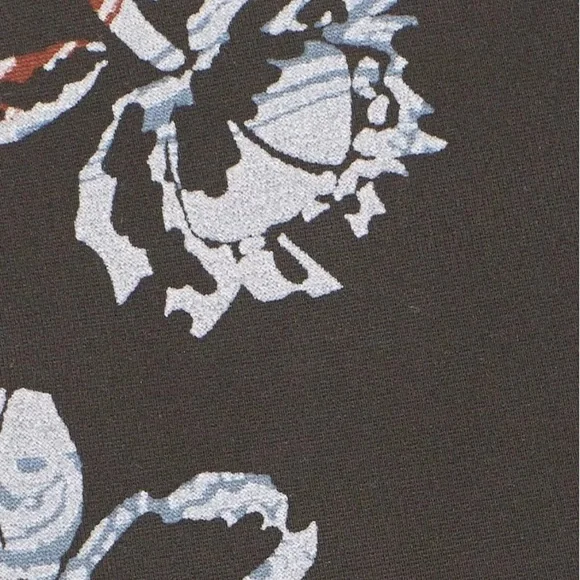 Free People Born To Be Wild Gray Floral Flare Pants - Picture 4 of 4